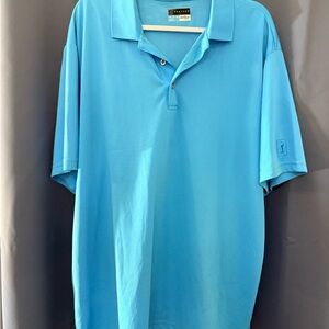 PGA Tour Airflux Men’s Light Blue Performance Golf Polo